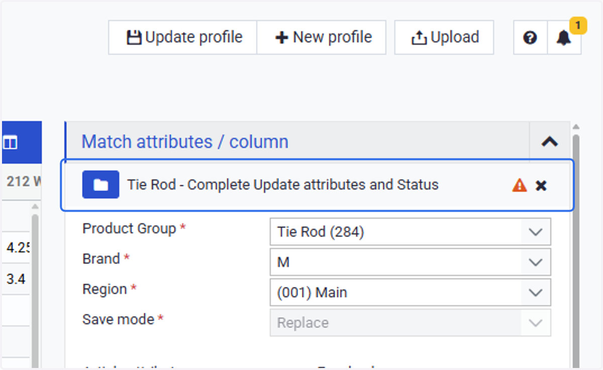 Since the import configuration has changed, you will get a warning