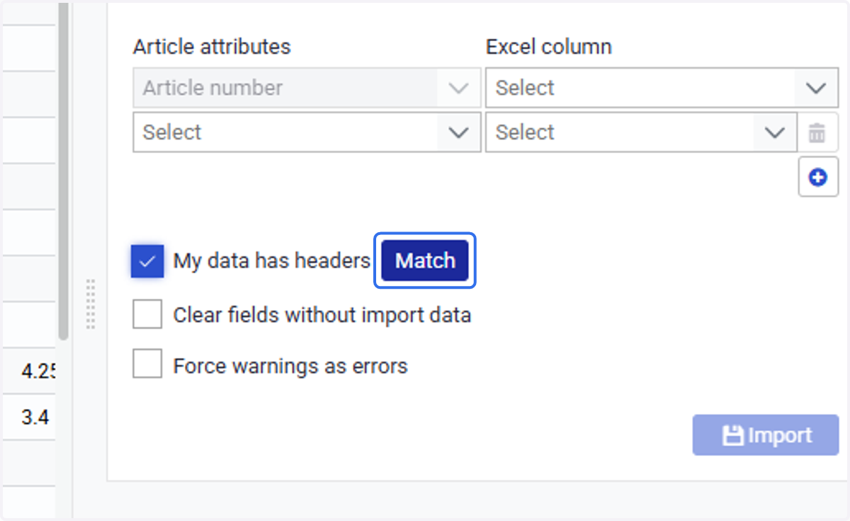 And further details (based on your excel and preferences)