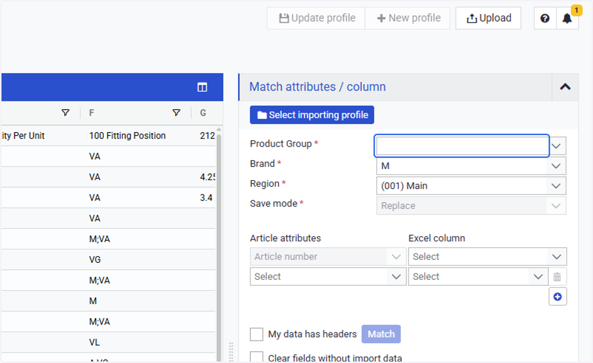 Now, I continue filling mandatory fields