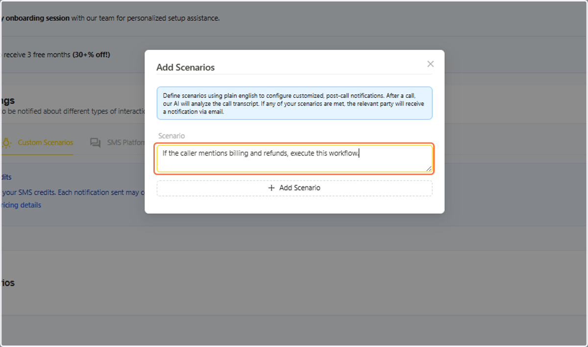 Add a Scenario