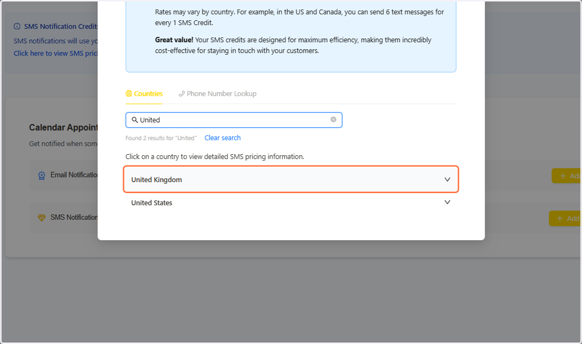 Click on Countries