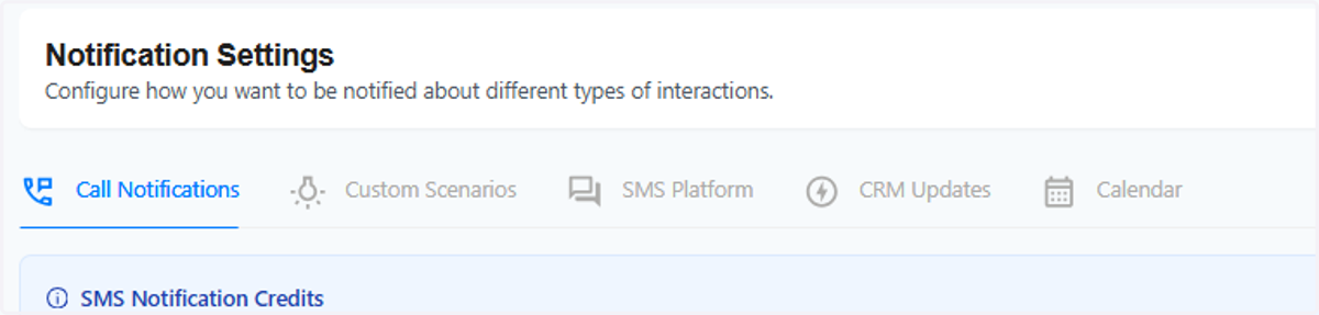 Other types of Notifications