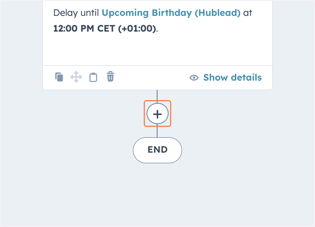 Click on Add new action