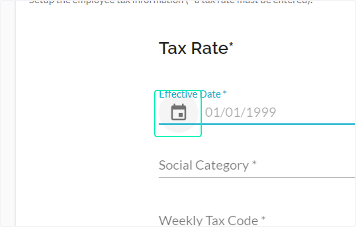Configure Tax Rate Information