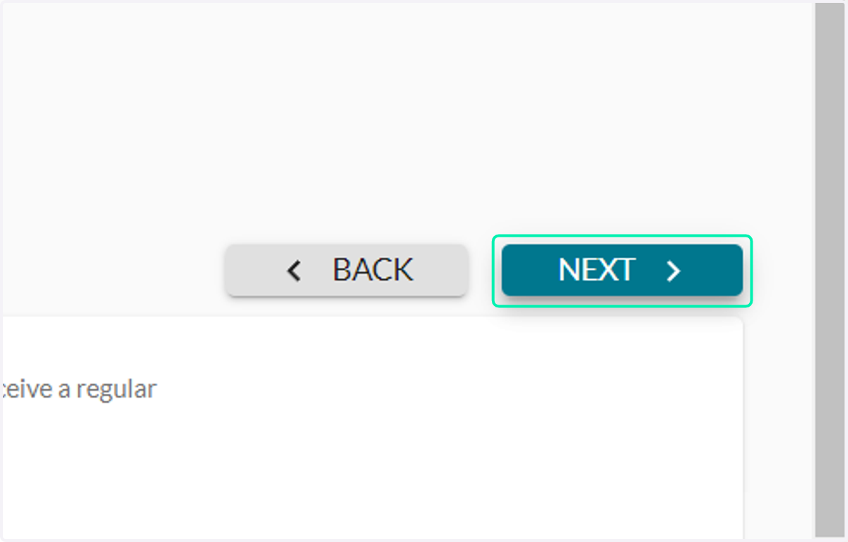 Click on NEXT to go to the next section