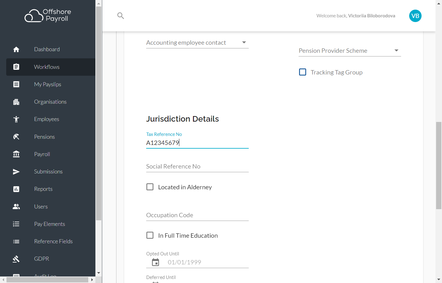 Juridiction Details