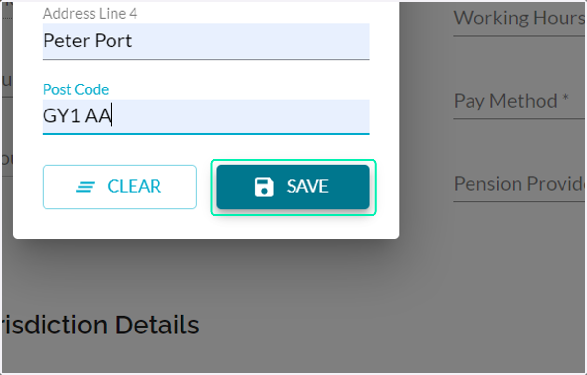 Click on Save to secure the details.