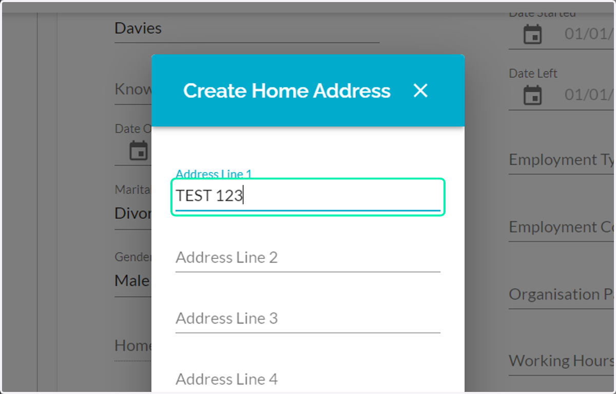 Home address