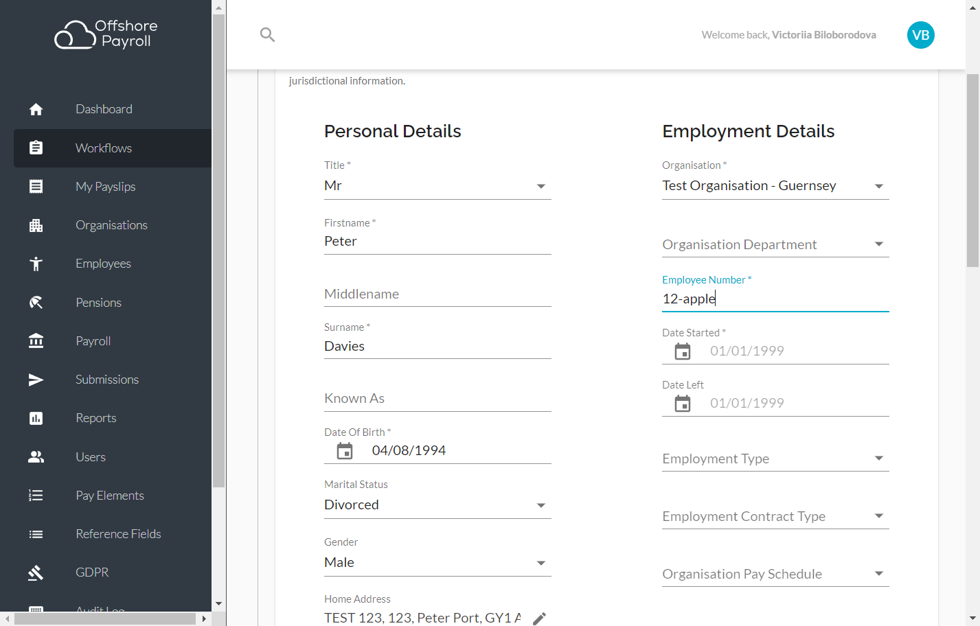 Employee Number