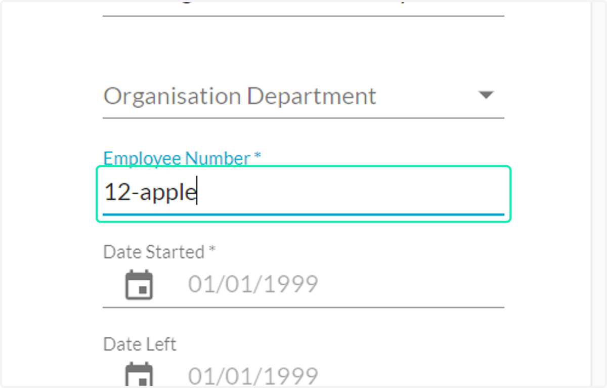 Employee Number