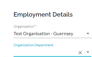 Organisation Department