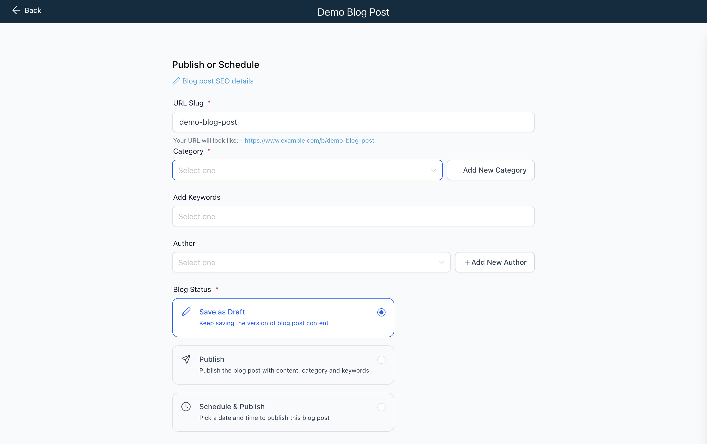 Categorizing your blog posts will keep them well organized and easy for readers to navigate