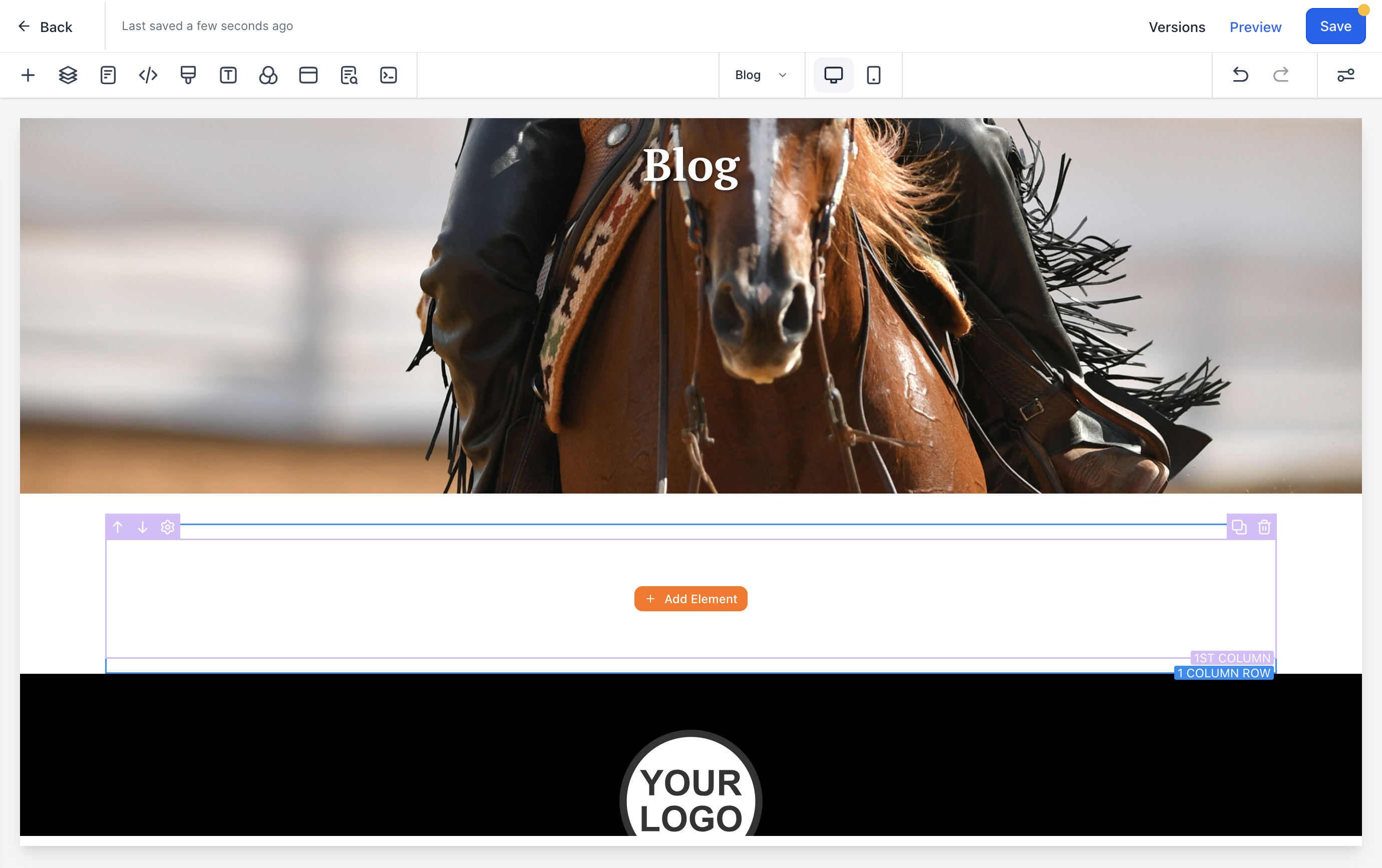 Click on Add Element