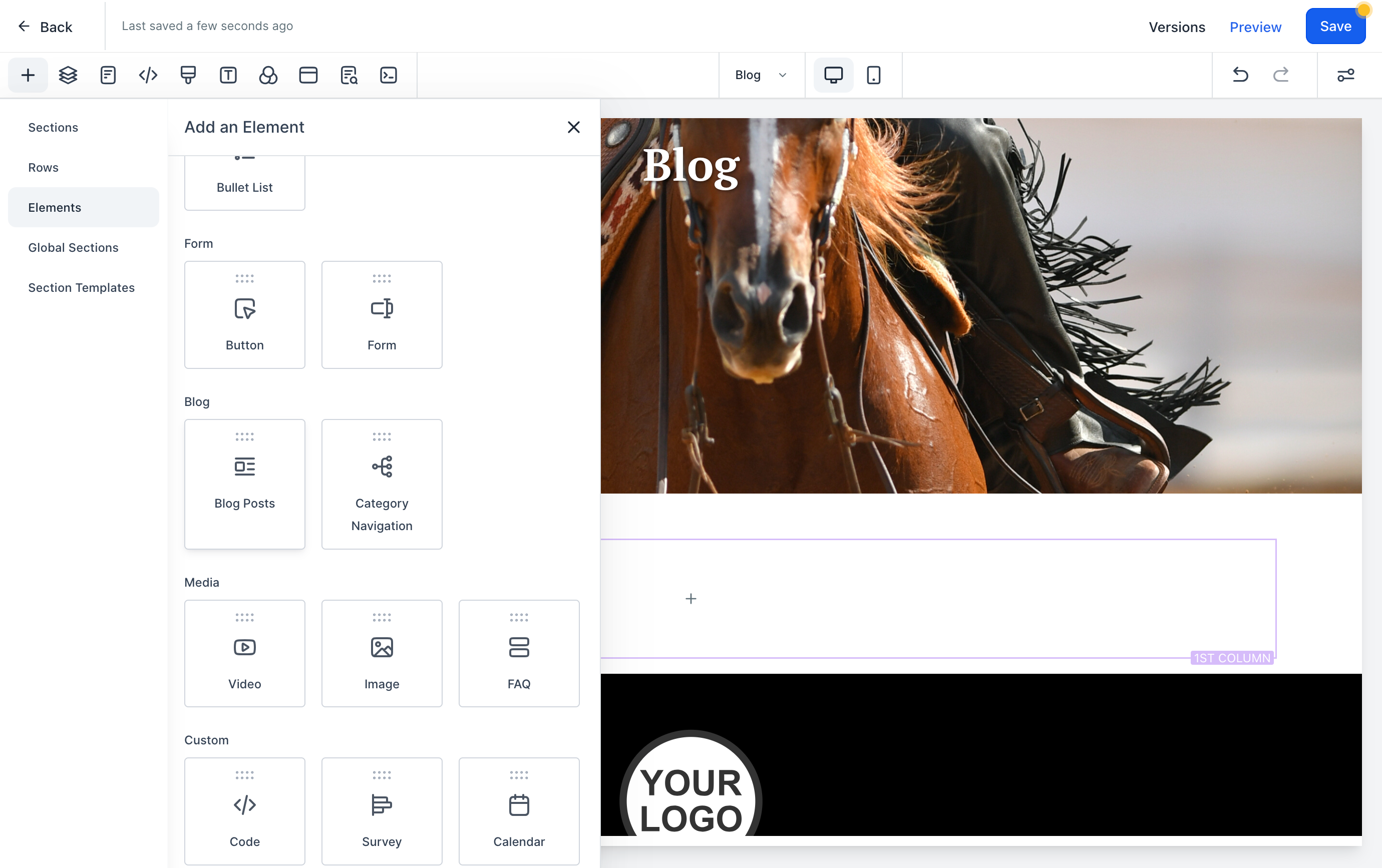 Click on Blog Posts