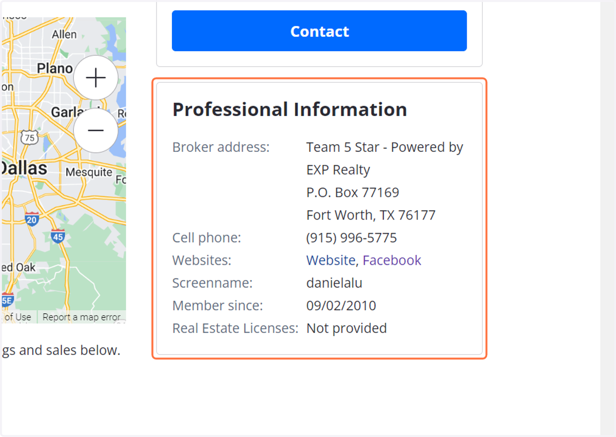 View Professional Information…