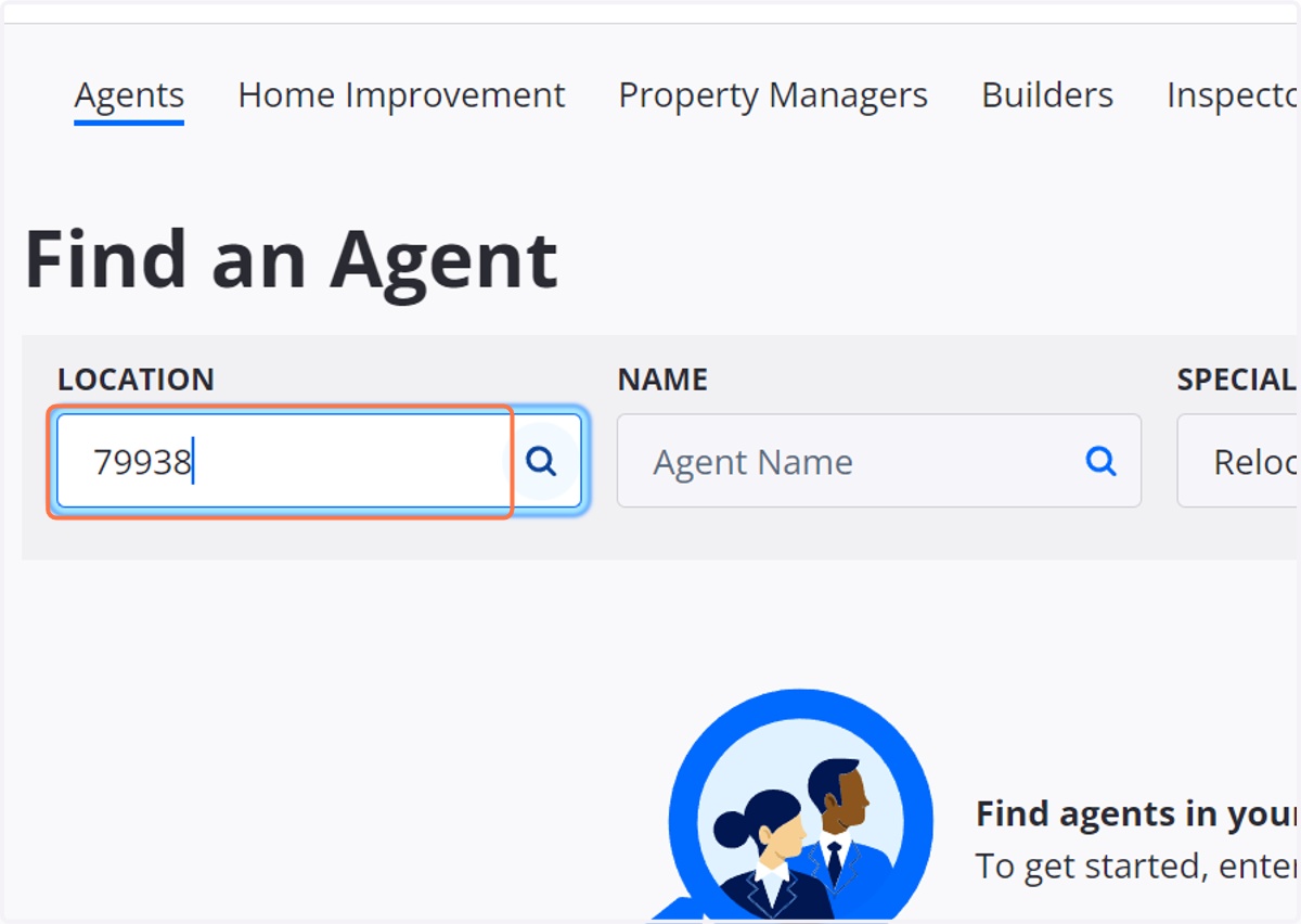 Type in the ZipCode of the area you're targeting.