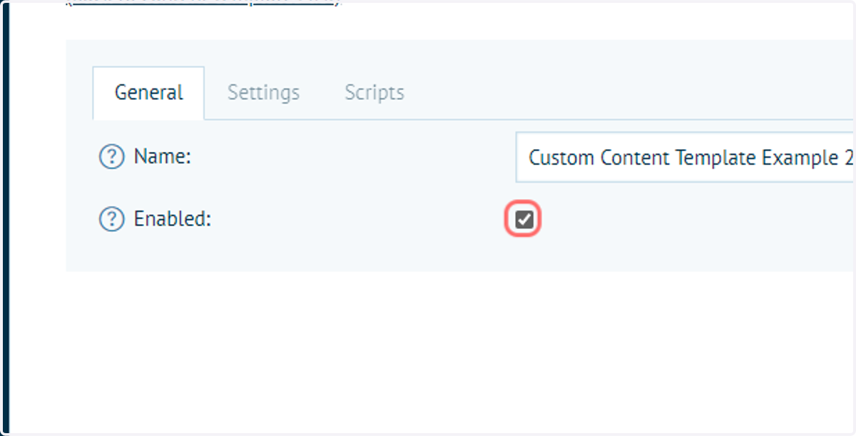 Check Enabled