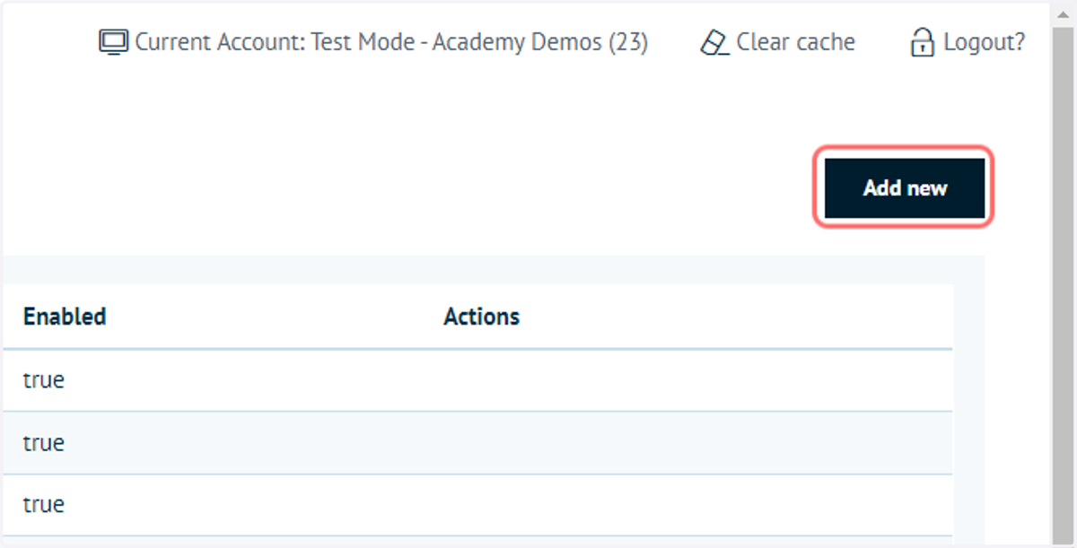 To create new Content Templates, click Add new