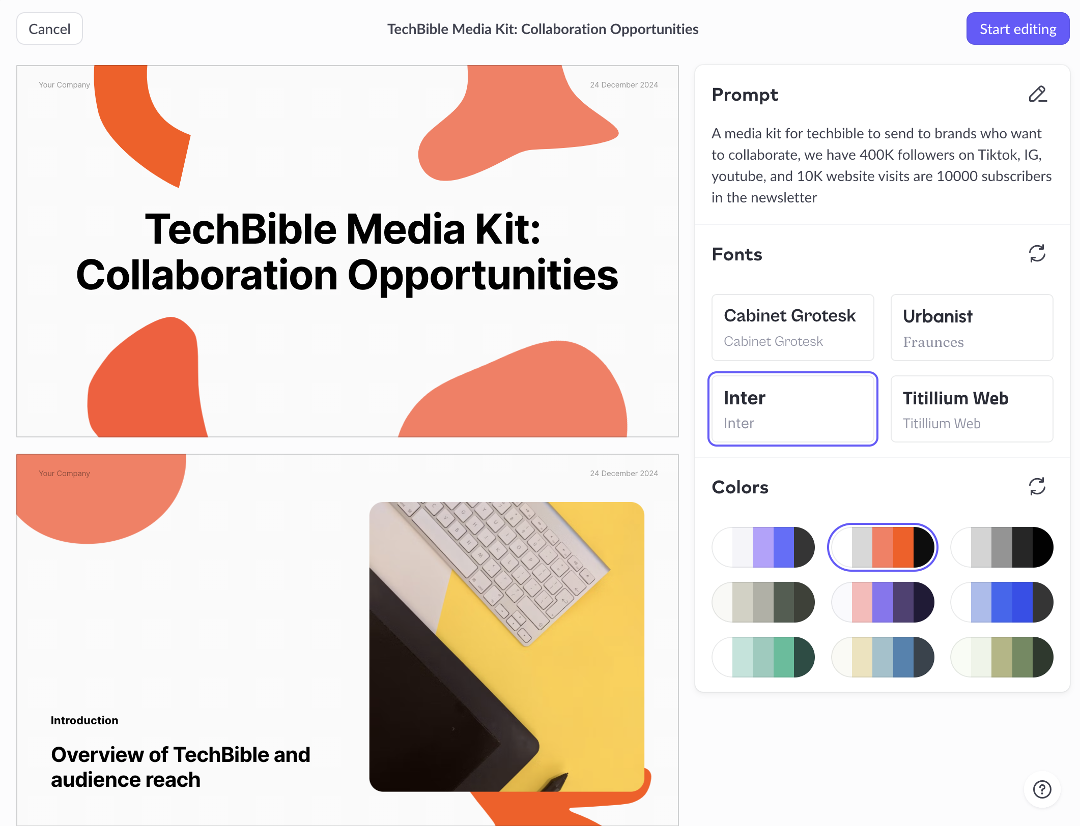 Click on TechBible Media Kit: Collaboration Opportunities…