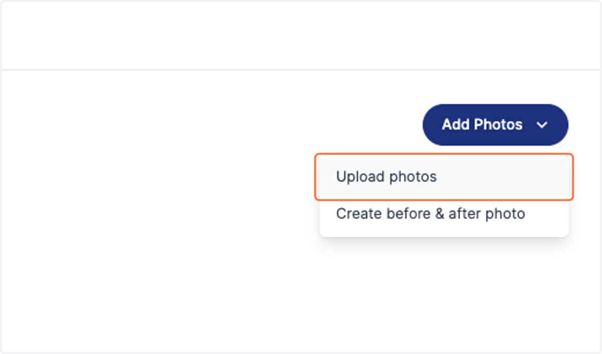 Click on Upload photos