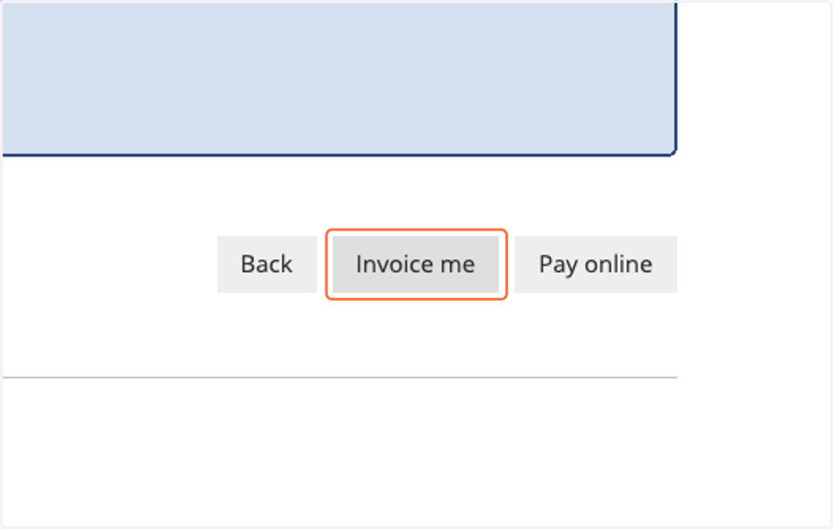 Click on Invoice me