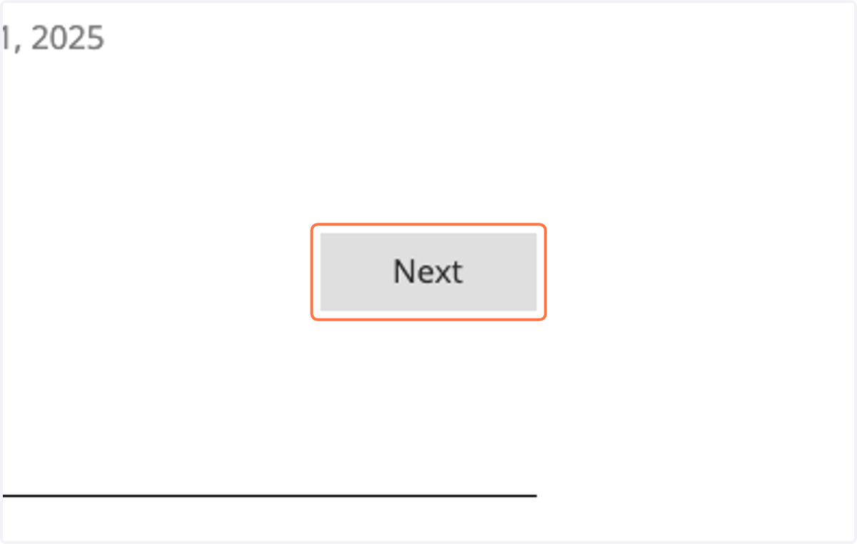 Click on Next