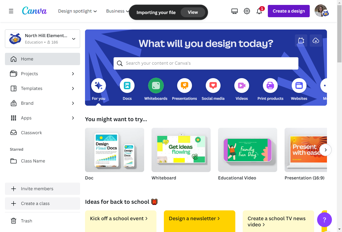 Or choose one of the thousands of templates already in Canva