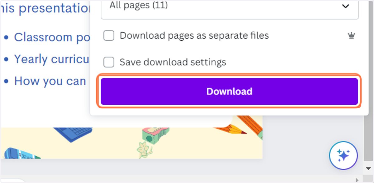 Click on Download