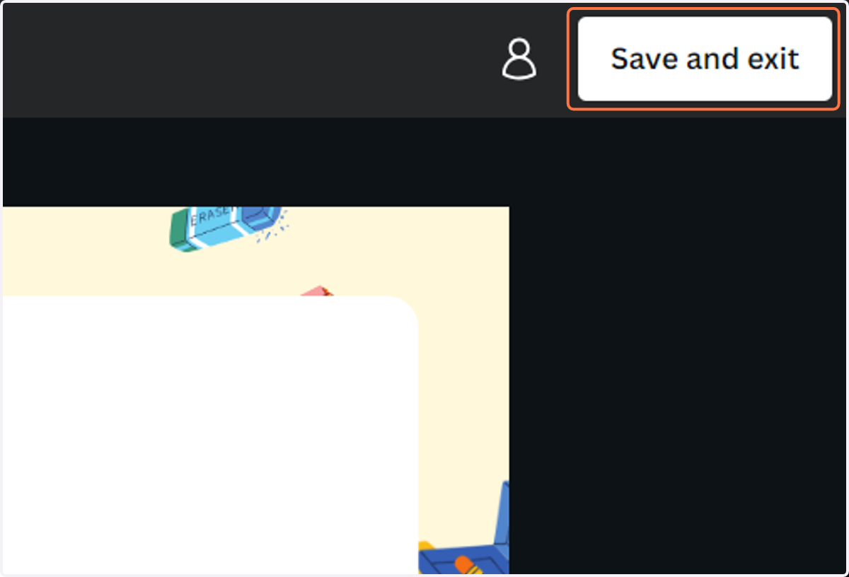 Click on Save and exit