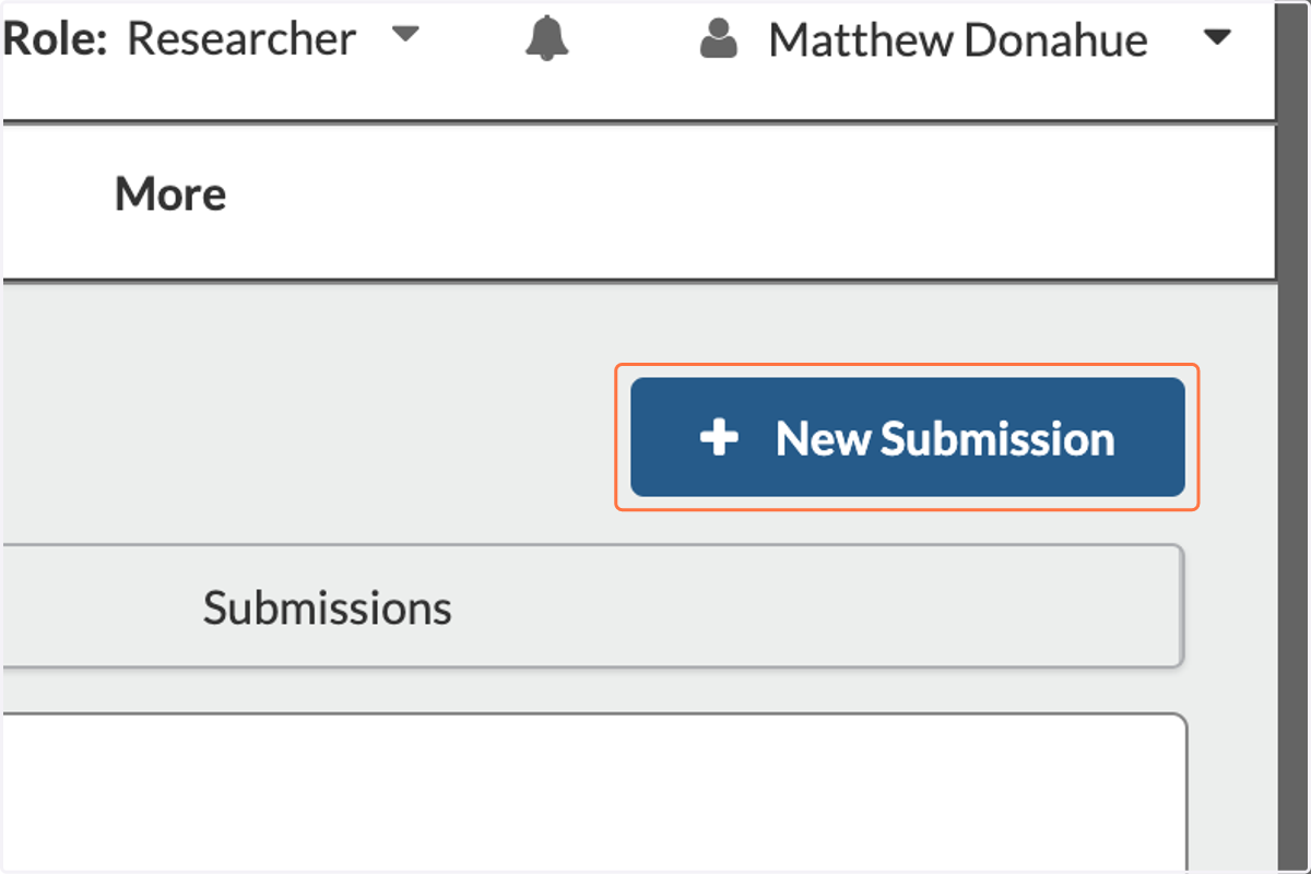 Click on New Submission