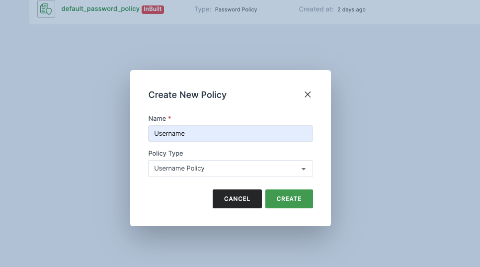 Username Policy