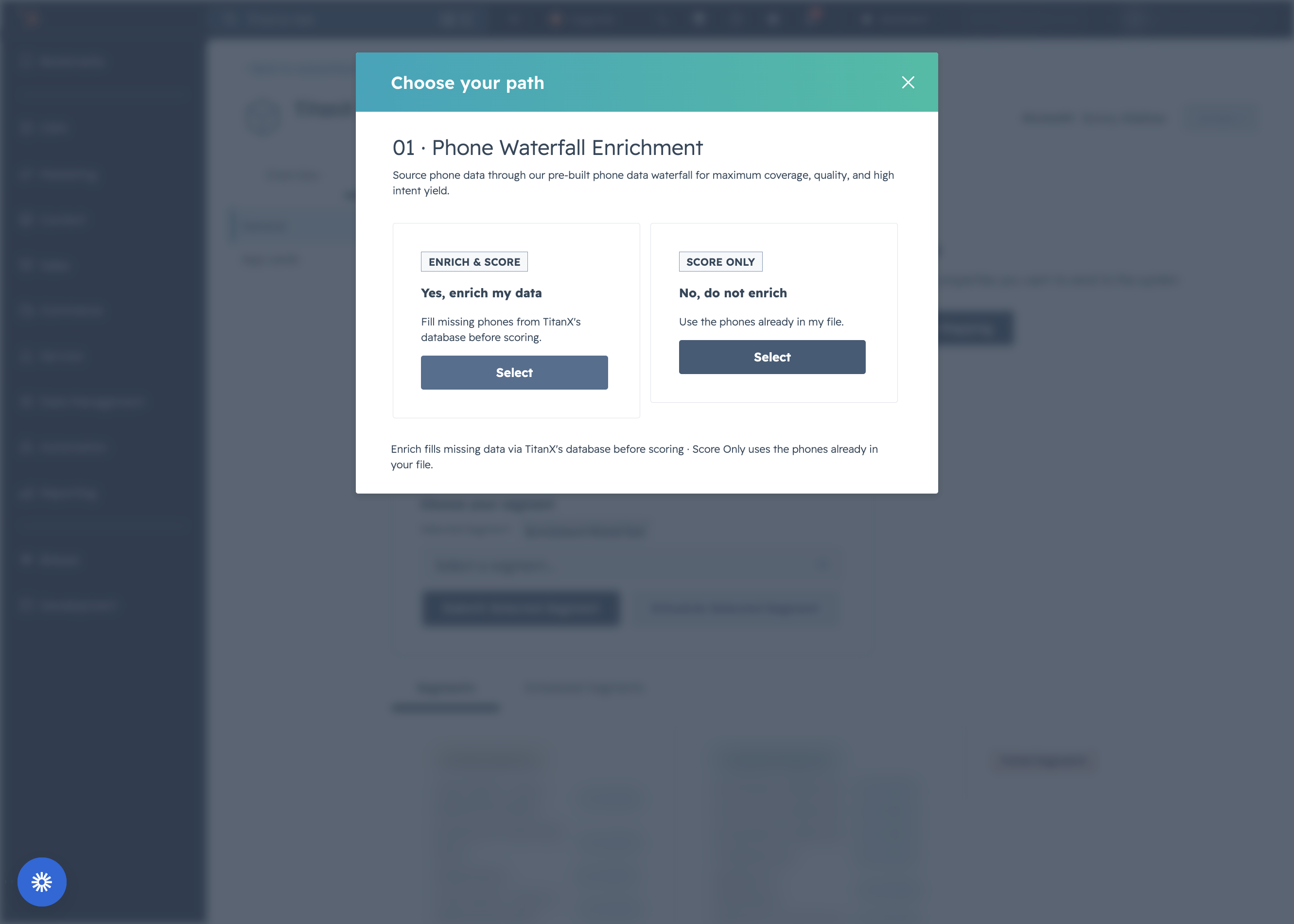 Click on Select and follow the same process as you normally would
