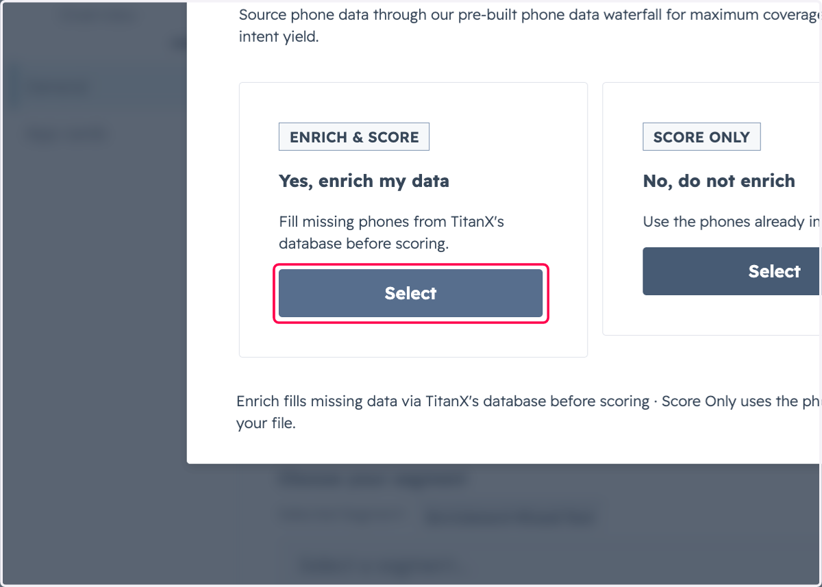 Click on Select and follow the same process as you normally would