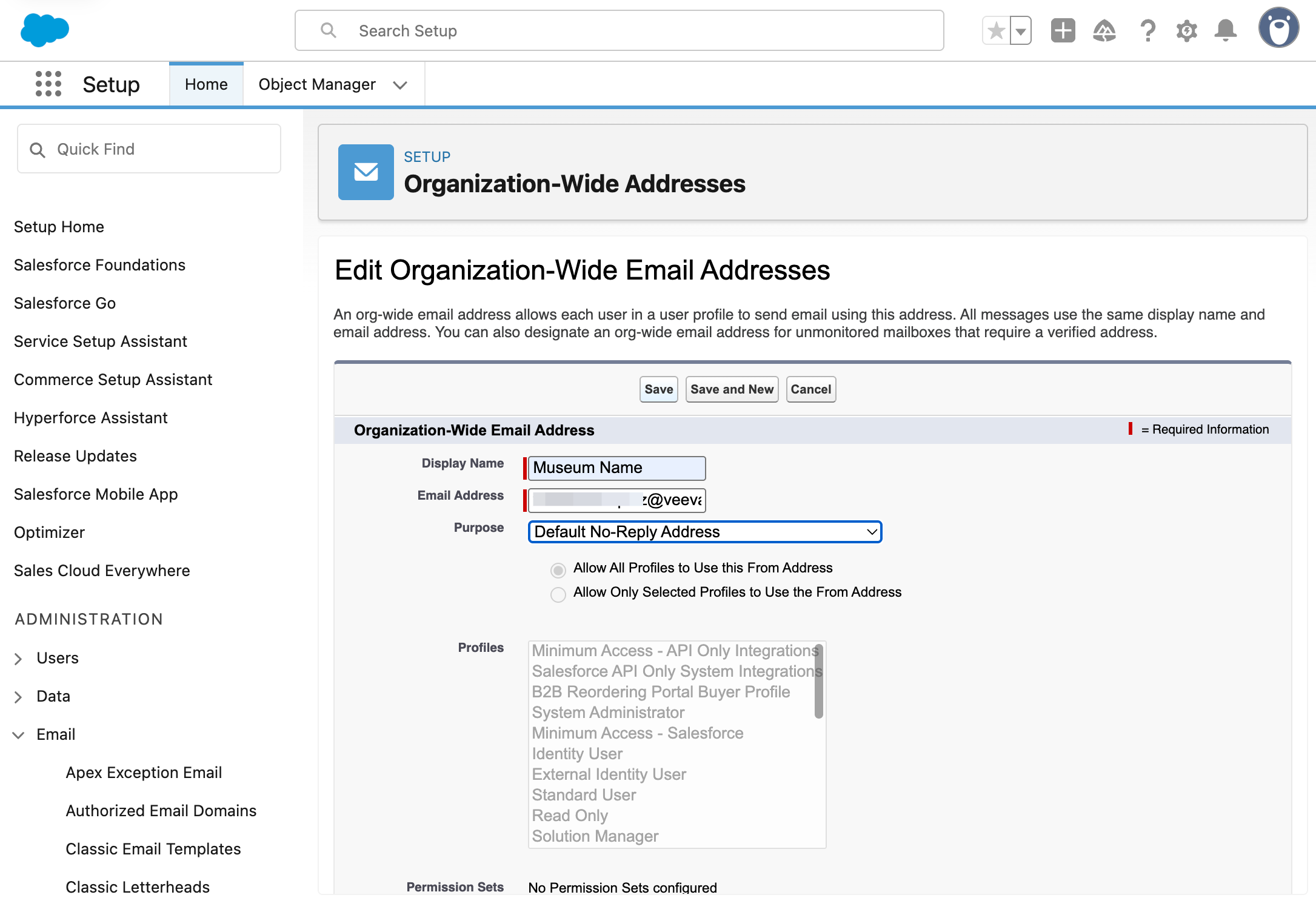 Changing the Sender Email for Fundraising/Membership Communications