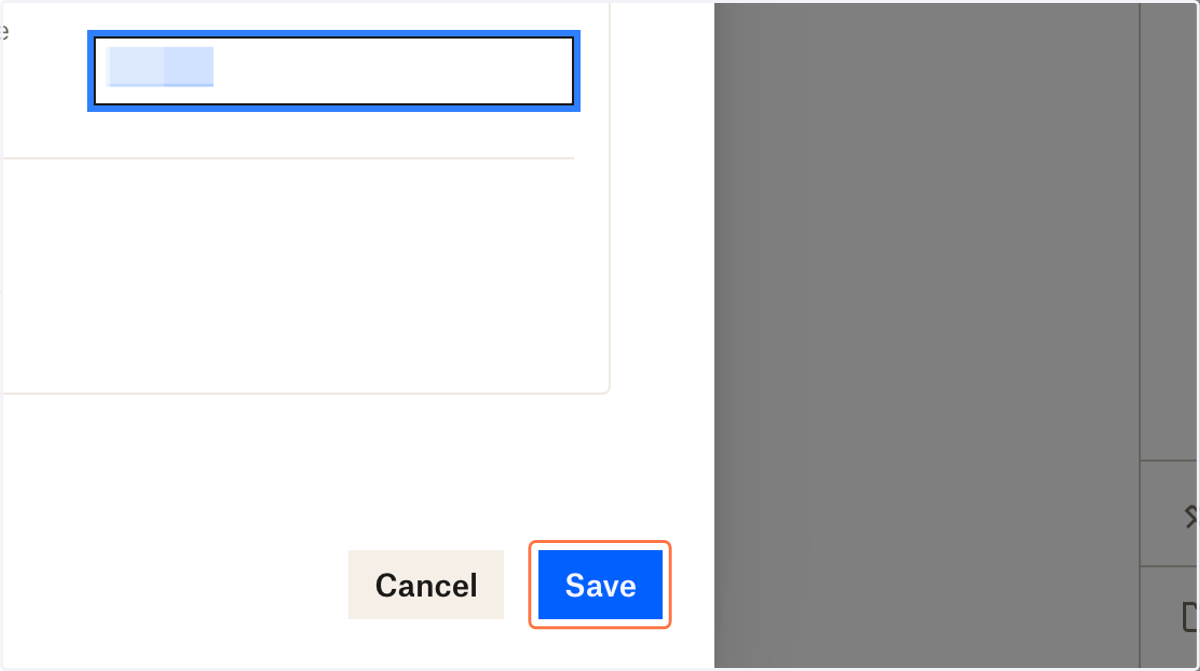 Click on Save