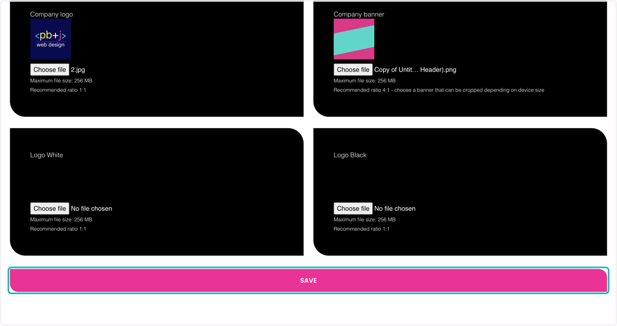 Click on SAVE