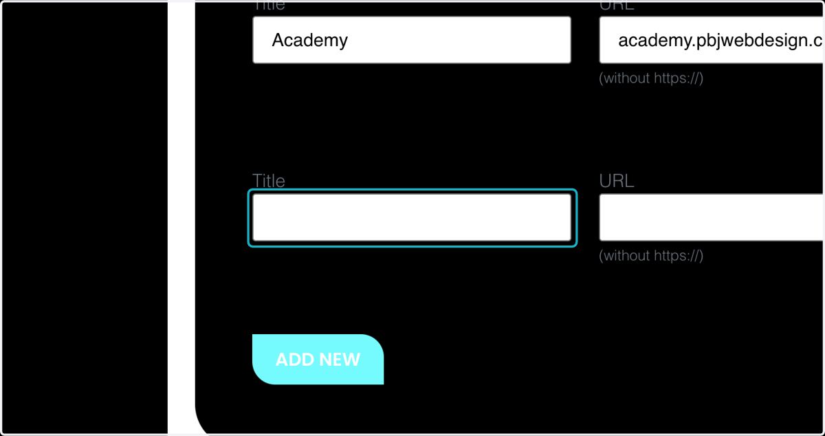 Add the key link title