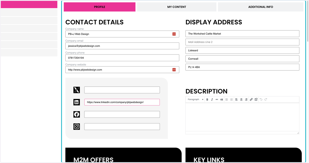 Fill in as many details as possible on the form