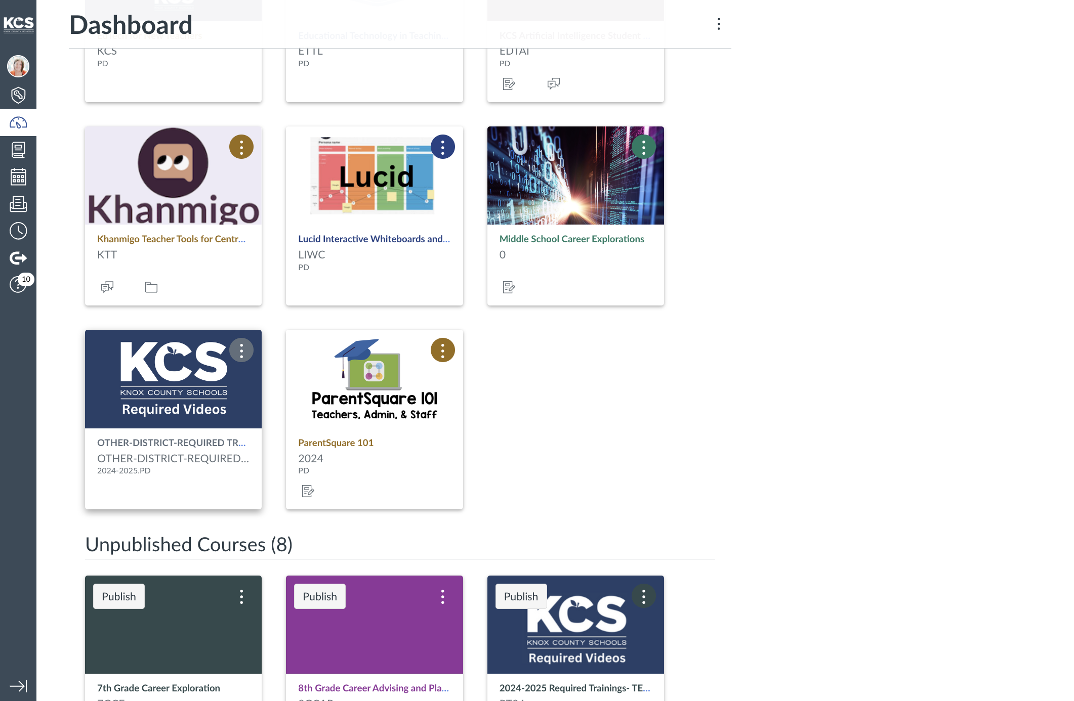 Find the Required Videos course. If it is not on your dashboard, please go to Courses>>All Courses to find the course. Click on OTHER-DISTRICT-REQUIRED TRAININGS