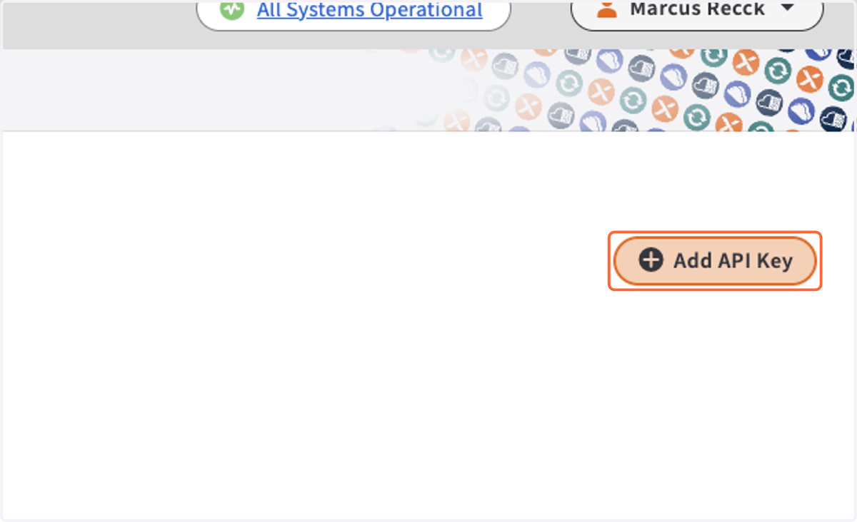 Click on Add API Key