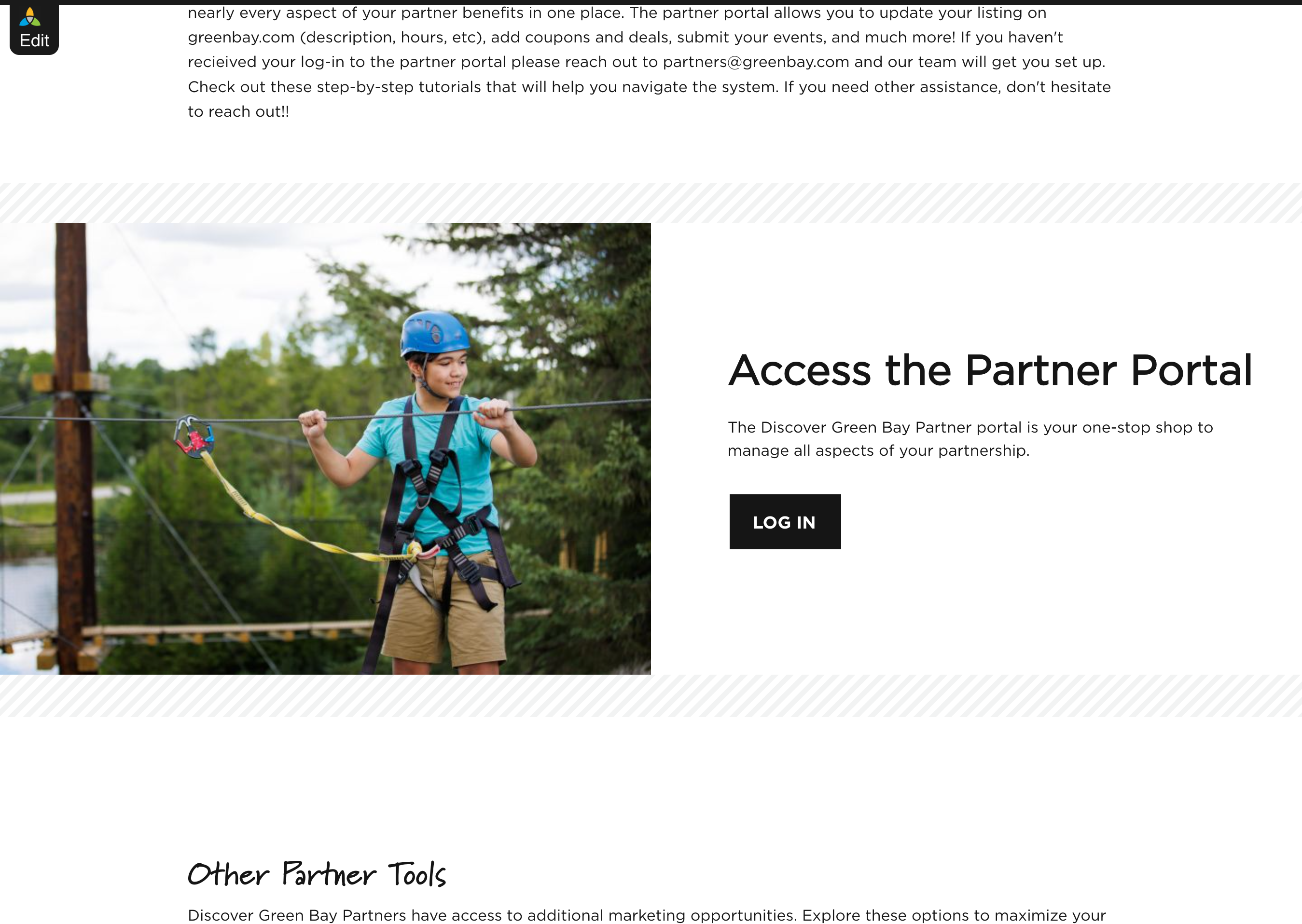 Click on LOG IN