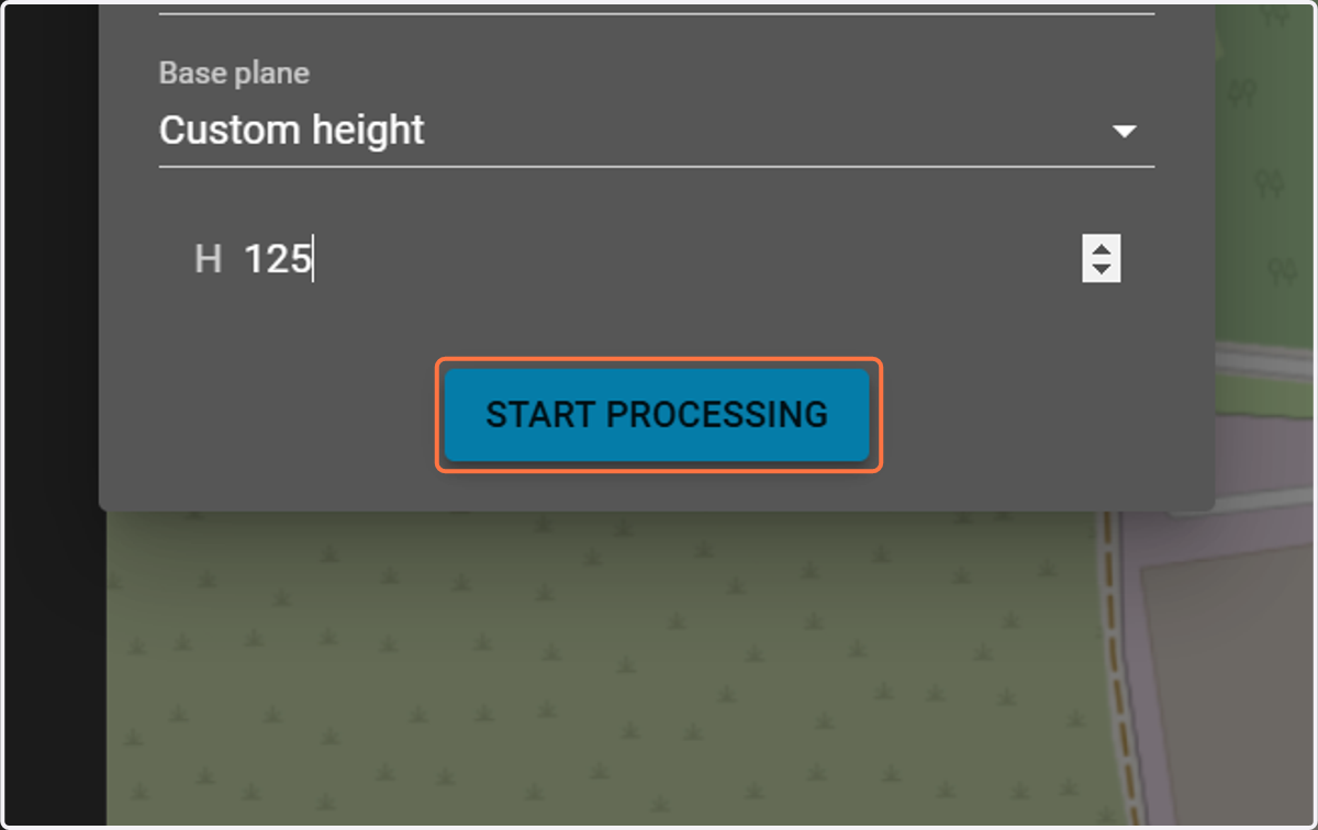 Click on "Start Processing".