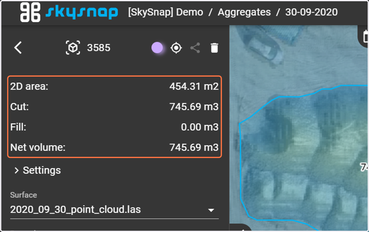 After pressing the "SAVE&CALCULATE" button, new values appear.