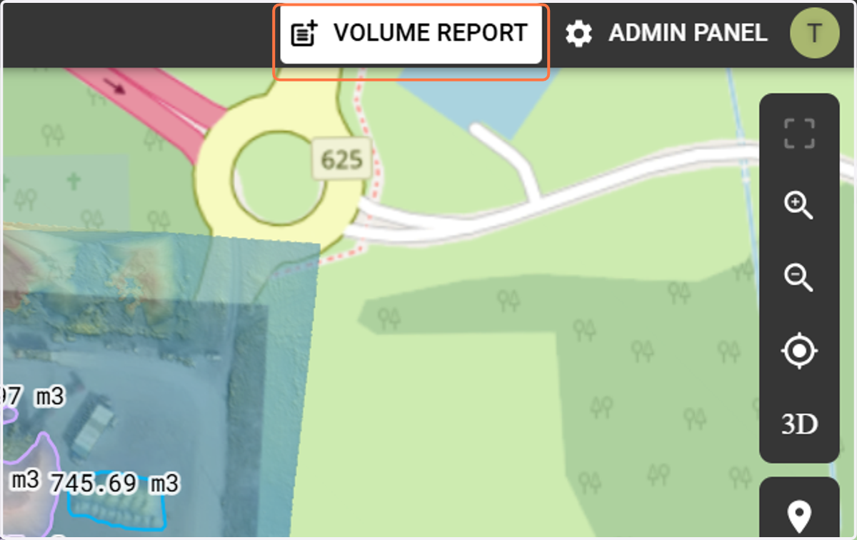 In the upper right corner there is a button "Volume report", after clicking it a report is generated and sent directly to user's email.