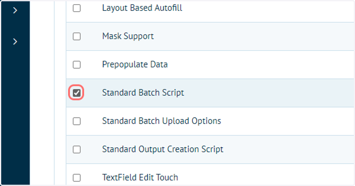 Check Standard Batch Script