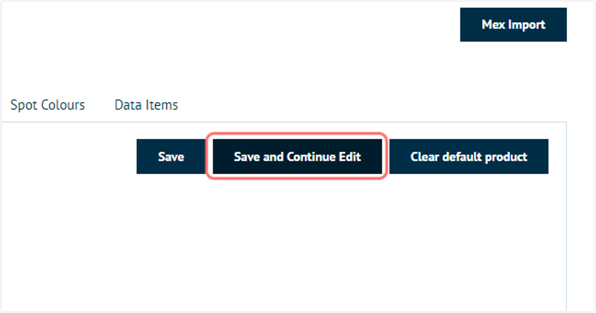 Click on Save and Continue Edit