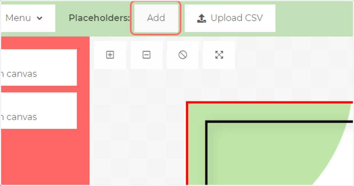 Click Add to create a new placeholder