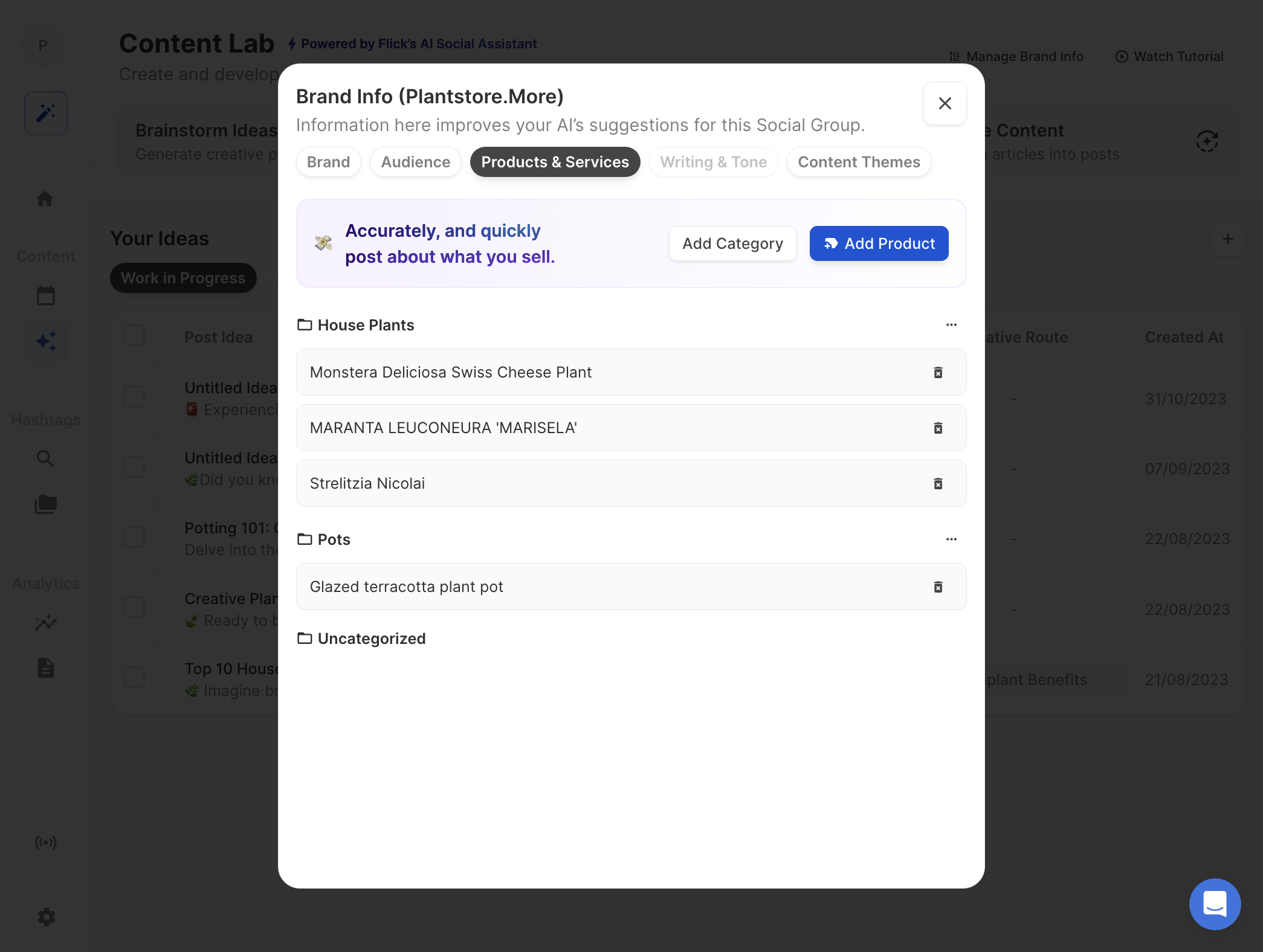 Click on Add Product to get started.