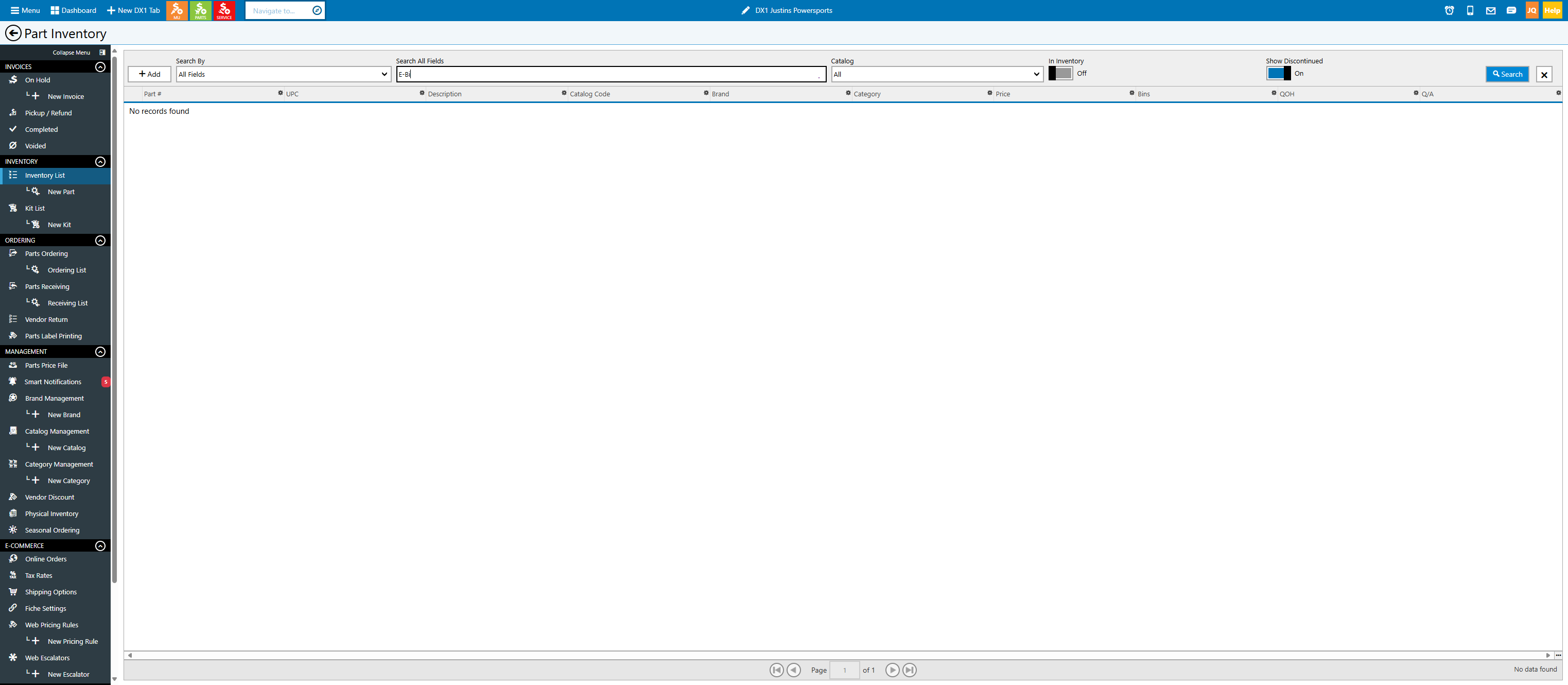 Find the desired Serialized item you are looking to manage