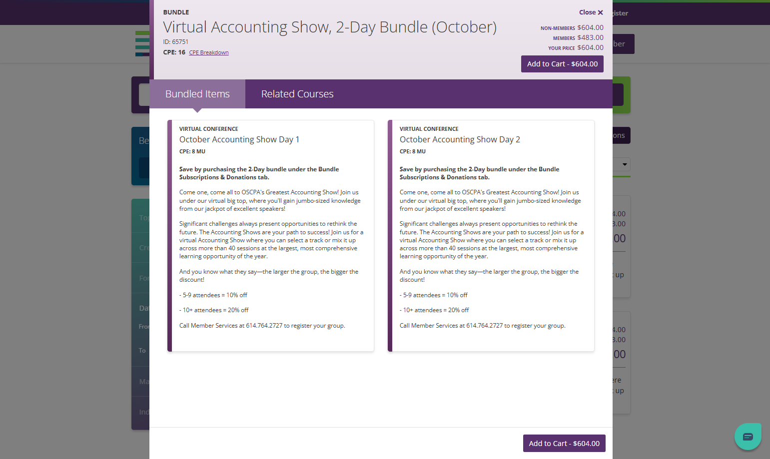 Click on VIRTUAL CONFERENCE…